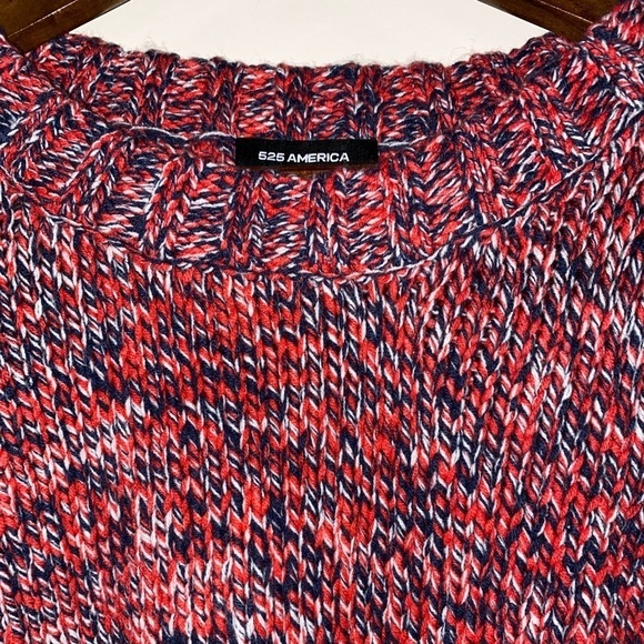525 America Melange Dolman Sleeve Sweater  Chunky Knit Multicolored NEW Women XL - Picture 4 of 9